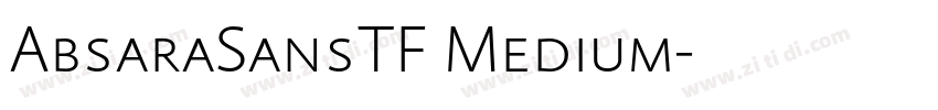 AbsaraSansTF Medium字体转换 AbsaraSansTF Medium字体转换